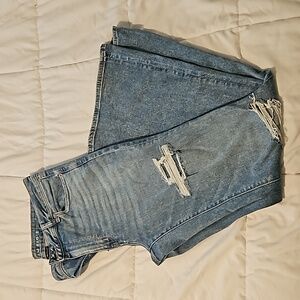 American Eagle Distressed Flared Jeans (tall)